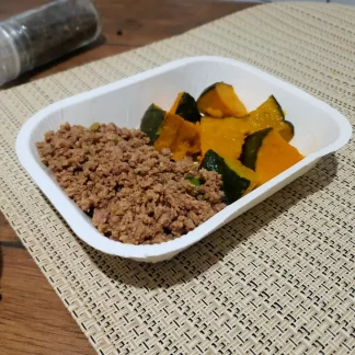 Carne moída com abóbora cabotiã assada 200g - Glúten free
