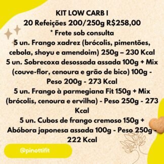Kit Low Carb I-(Só Frango)-20Un -200/250g