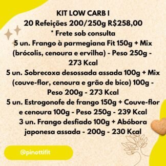Kit Low Carb I-(Só Frango)-20Un -200/250g