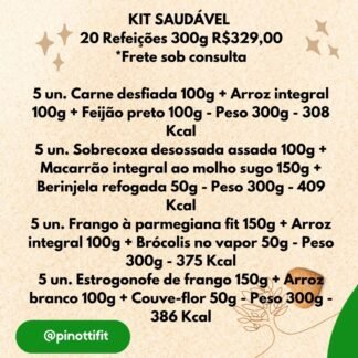 KIT SAUDÁVEL 20un-(Bovina e Frango)-300g