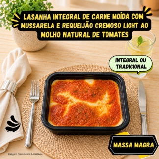 5 un Lasanha integral de carne moída 300g