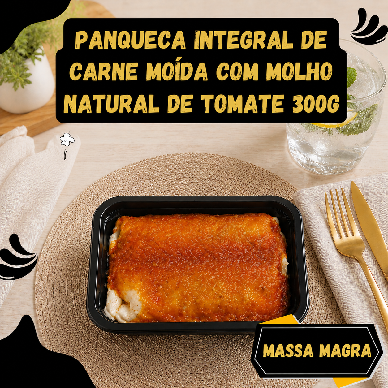 5un Panqueca integral de carne moída ao molho natural de tomate 300g